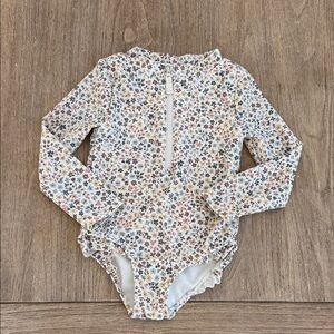 Carter's Little Planet Floral Zip-Up Swimsuit Size 2T